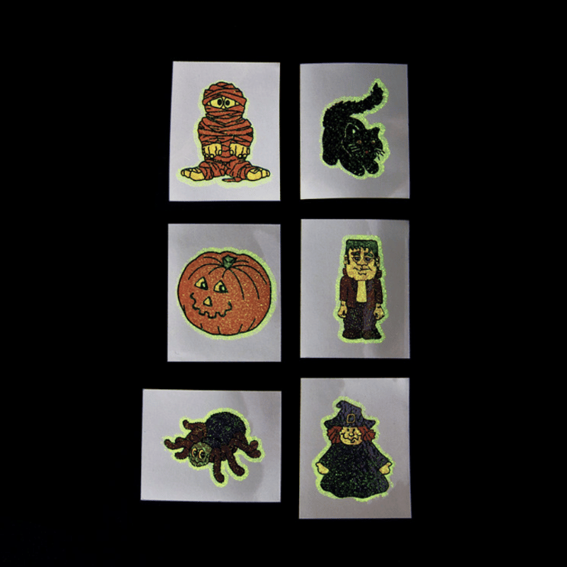 halloween glow kiddie tattoos