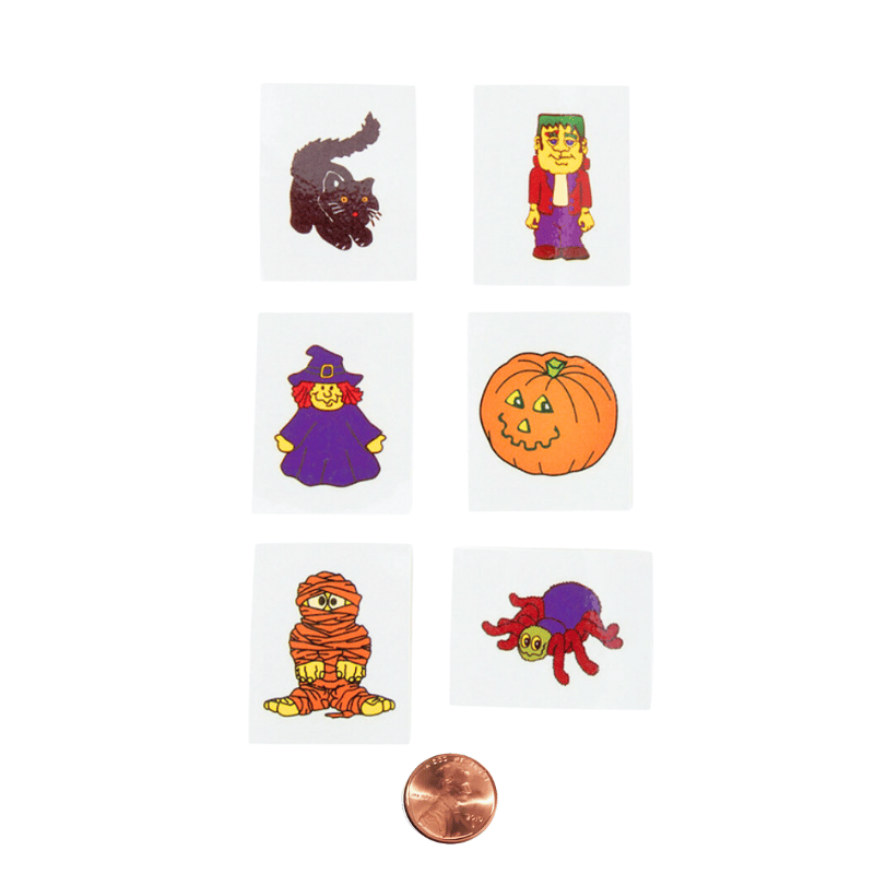 halloween glowing temporary tattoos