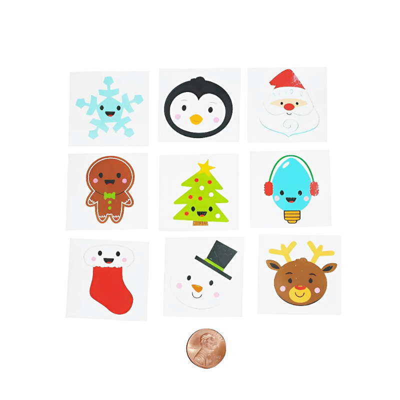 holiday charactor washable tattoos