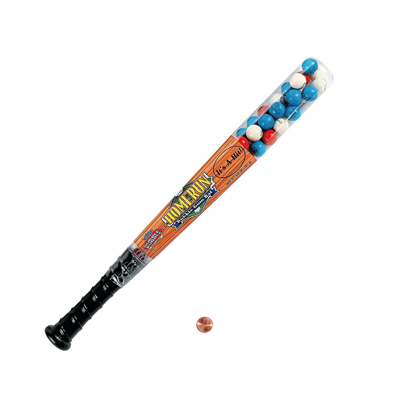 home run bubble gum filled bat