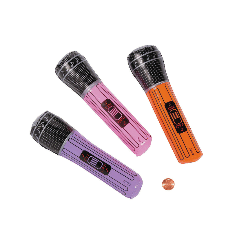 inflatable toy microphones