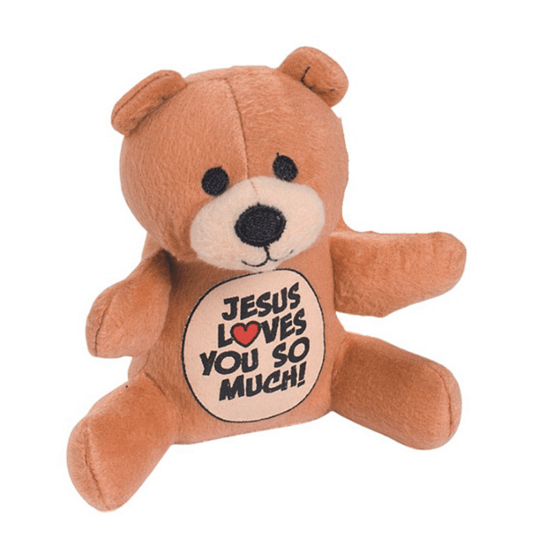 jesus loves you plush bear