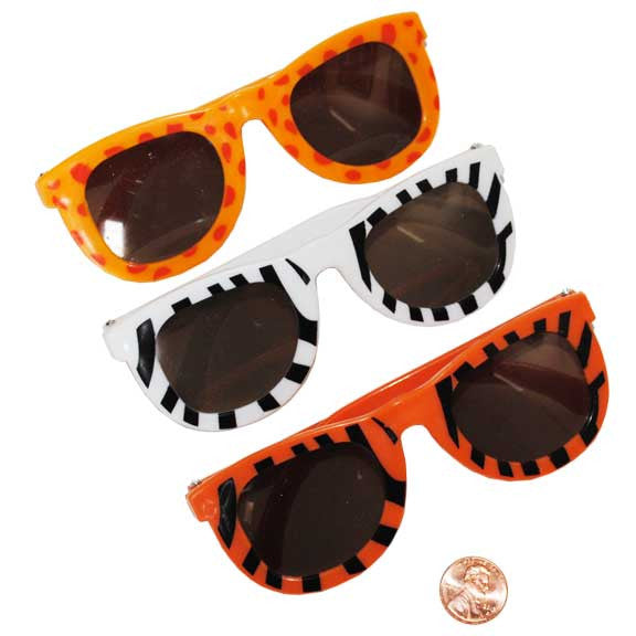 Child Sized Animal Print Sunglasses