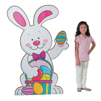 Thumbnail for Cardboard Easter Bunny Stand Up 5 Feet Tall!