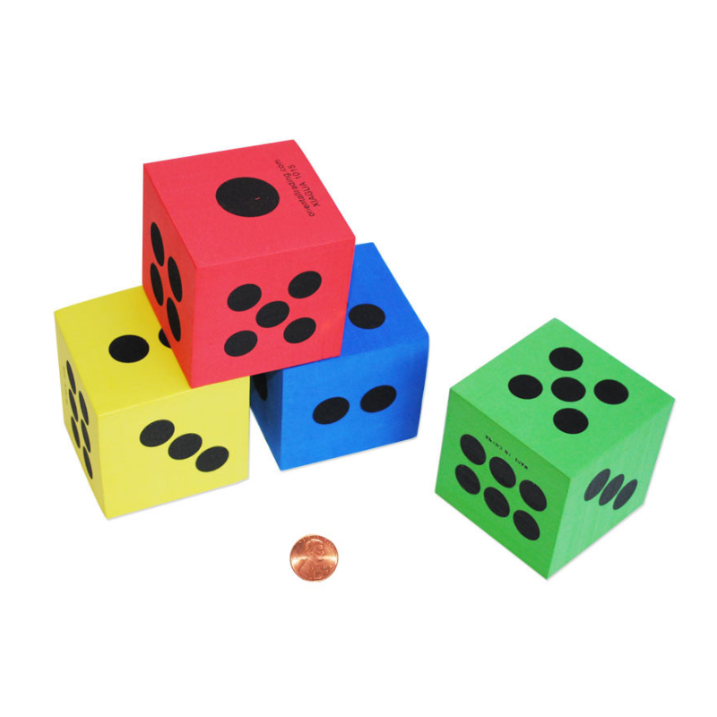 large foam dice