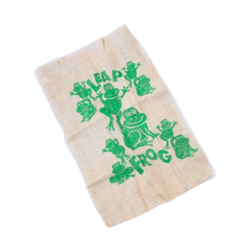 leaf frog sack race