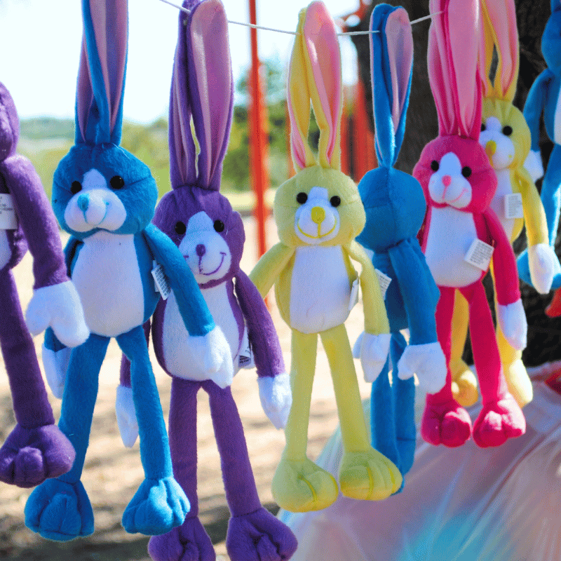 long armed plush bunnies