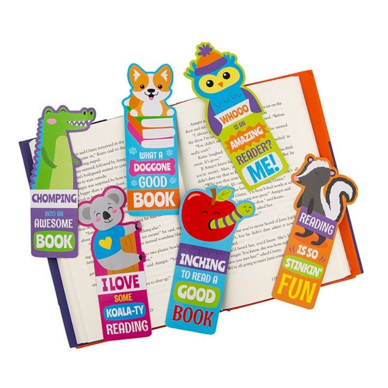 Laminated Fun Reading Bookmarks - updated with animals