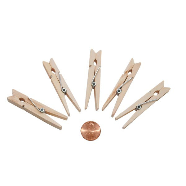 Medium Sized Wooden Clothespins