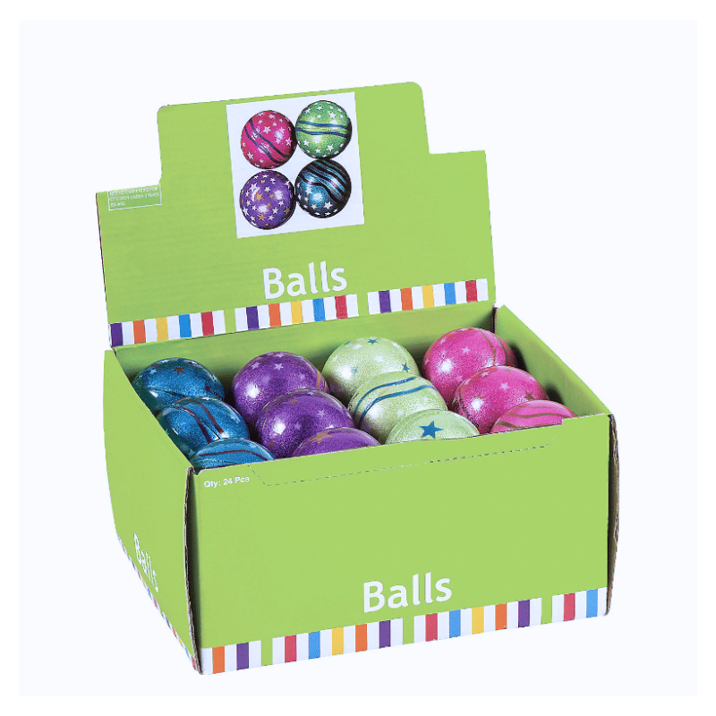 metallic bouncing balls