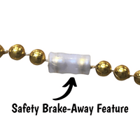 Thumbnail for metallic necklace break away feature