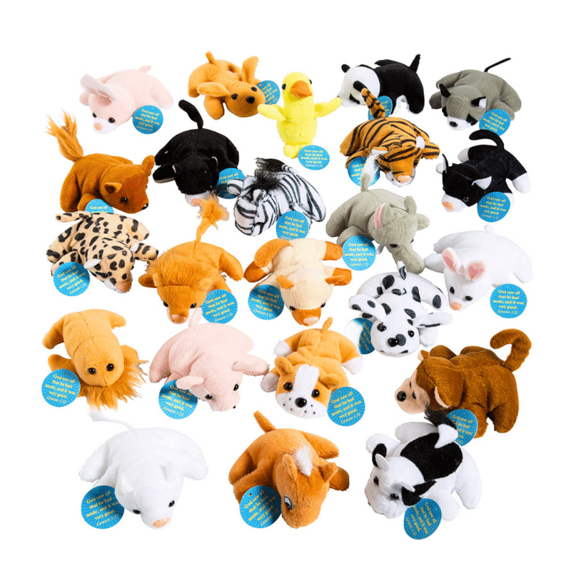 mini bible verse plush animals