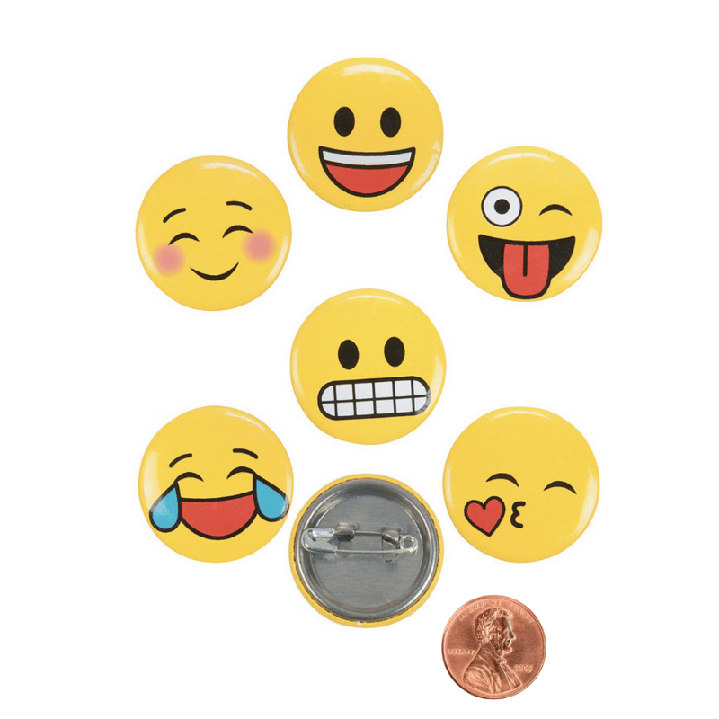 Emoji Mini Buttons (96 total buttons in 2 bags) 11¢ each