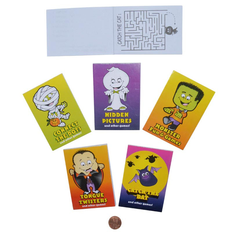 Mini Halloween Activity Game Books