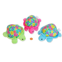 Thumbnail for Toy Stuffed Animal Turtles with Colorful Flowers Luau