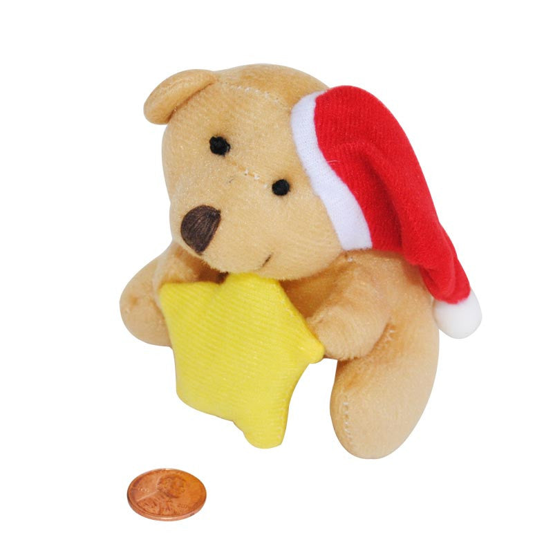 Mini Stuffed Bear with Star 