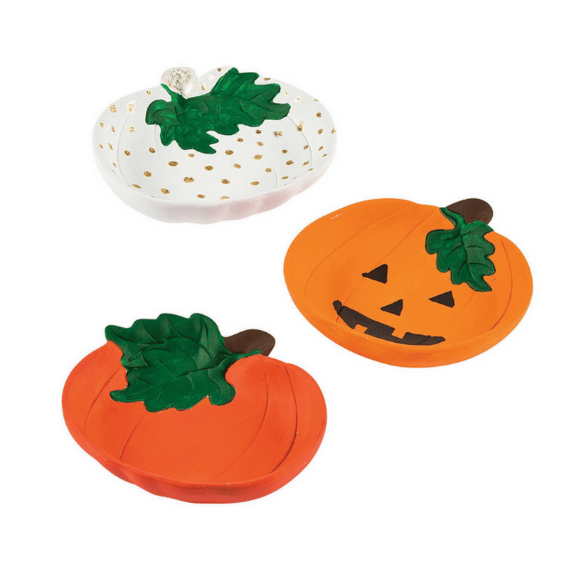 mini painted pumpkin bowls craft