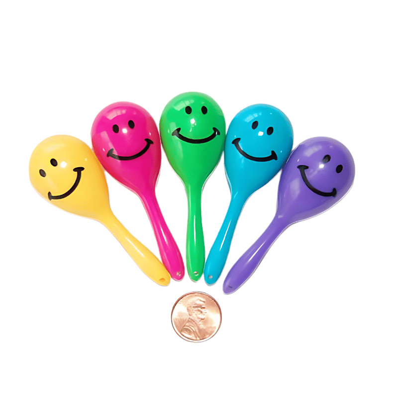 mini smile face maracas