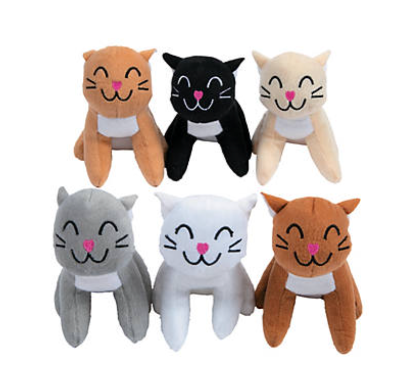 Mini Plush Stuffed Animal Cats 