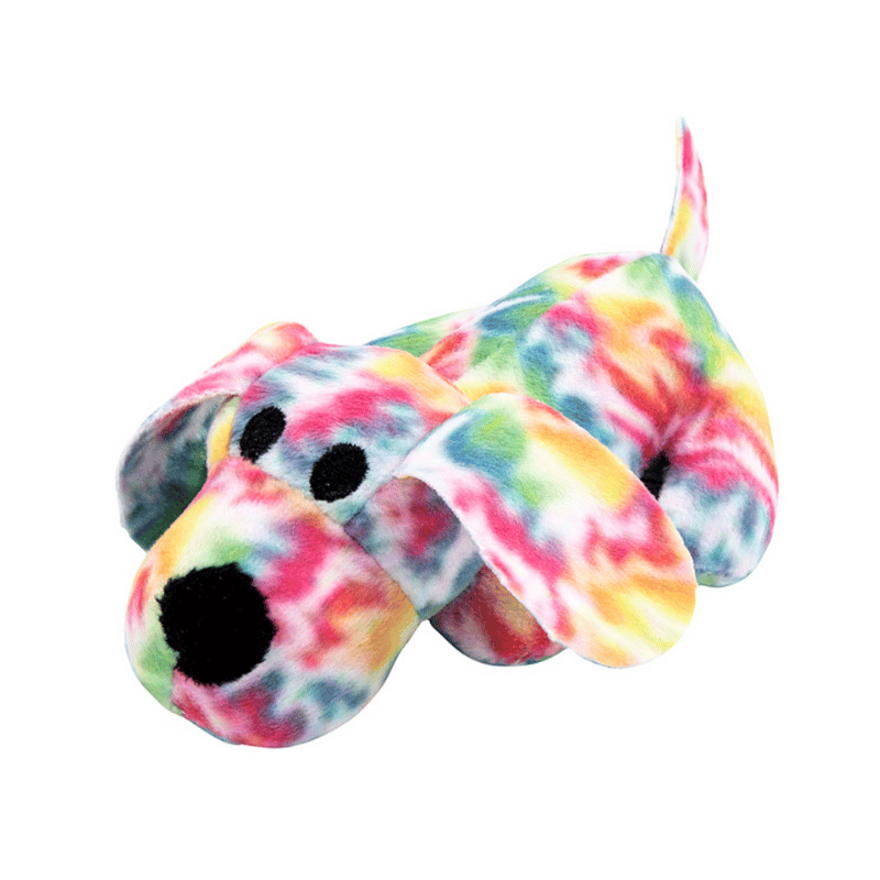 mini tie dyed stuffed animal dog