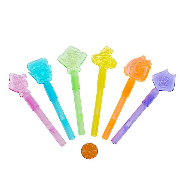 Mini Plastic Halloween Charator Whistles