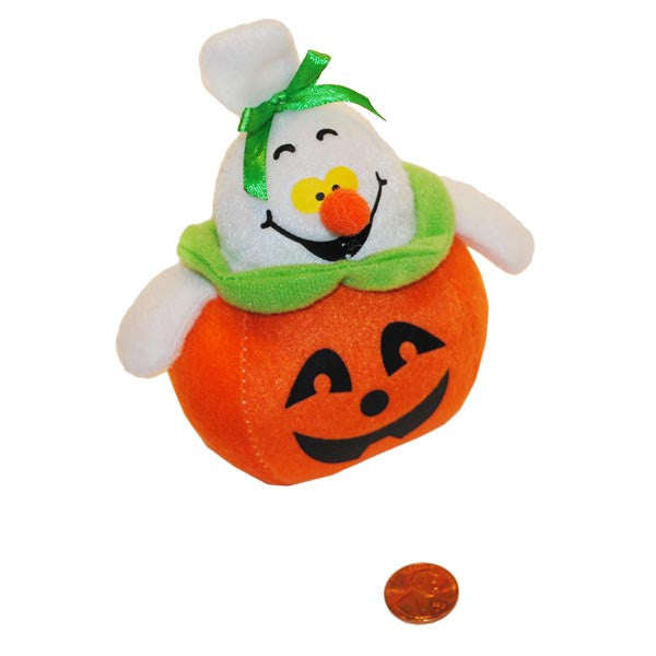 Mini Stuffed Ghost and Pumpkin Toy