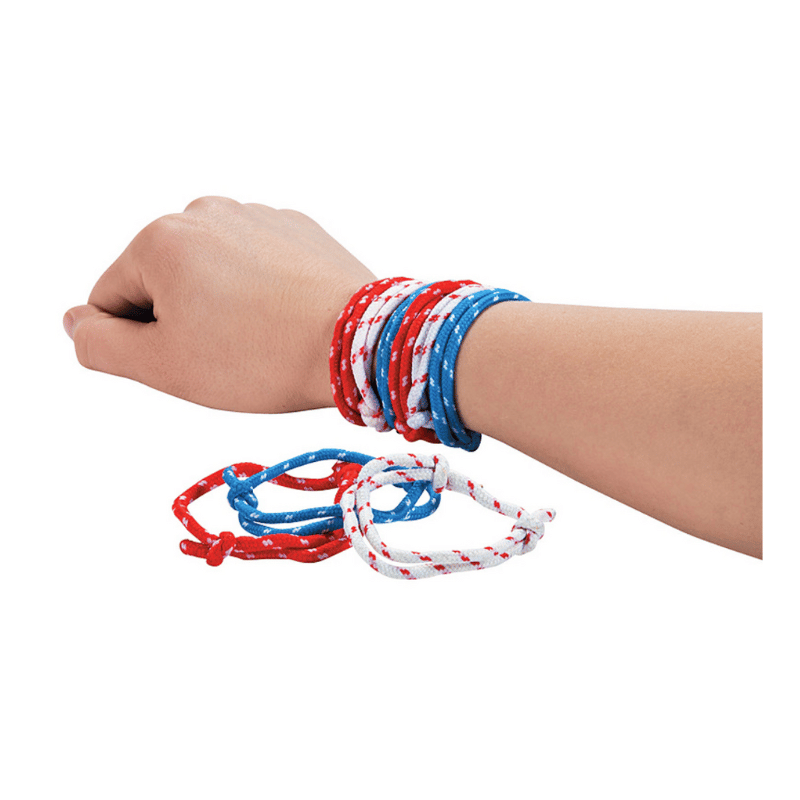 nylon friendship braclets red white blue