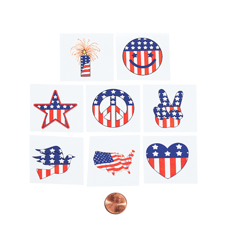 patriotic kiddie tattoos