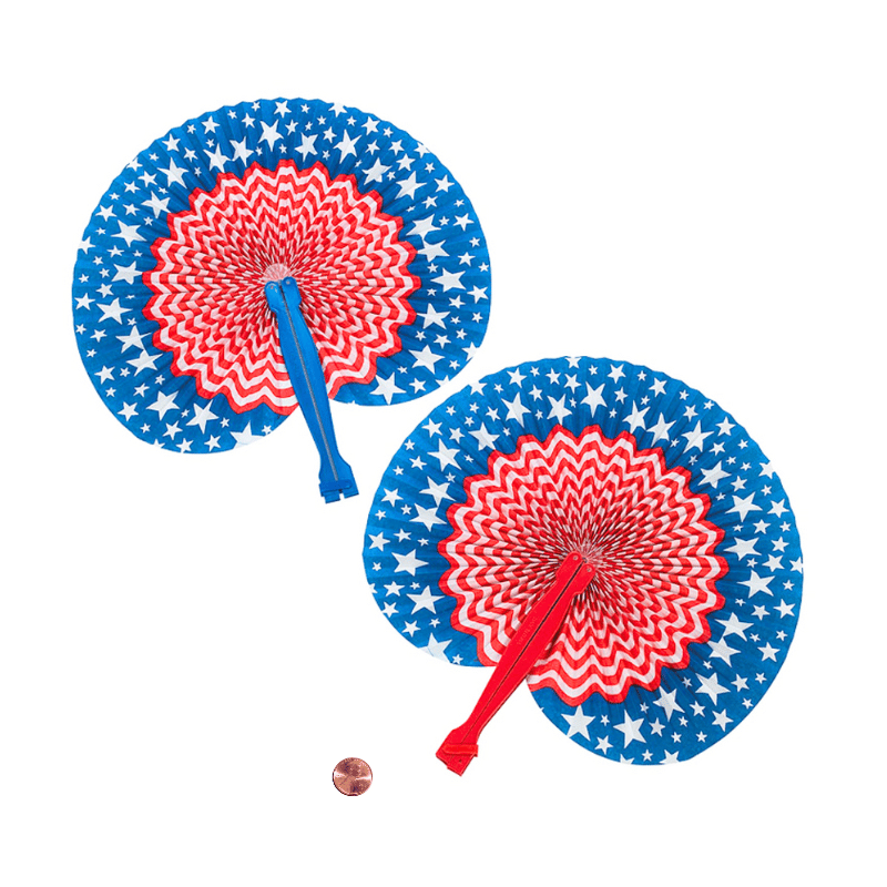 patriotic paper fans bulk