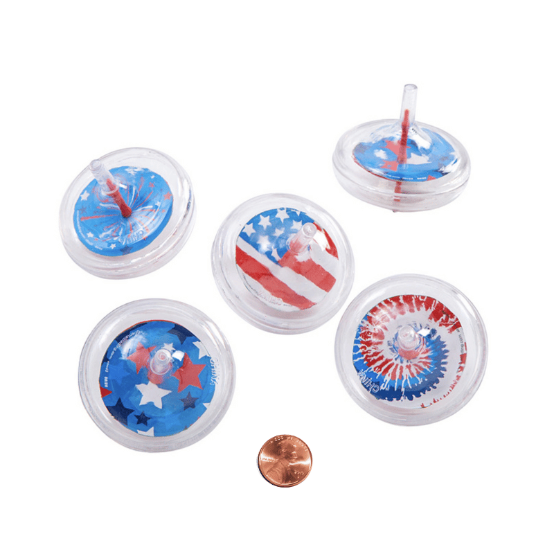 patriotic spin tops toy