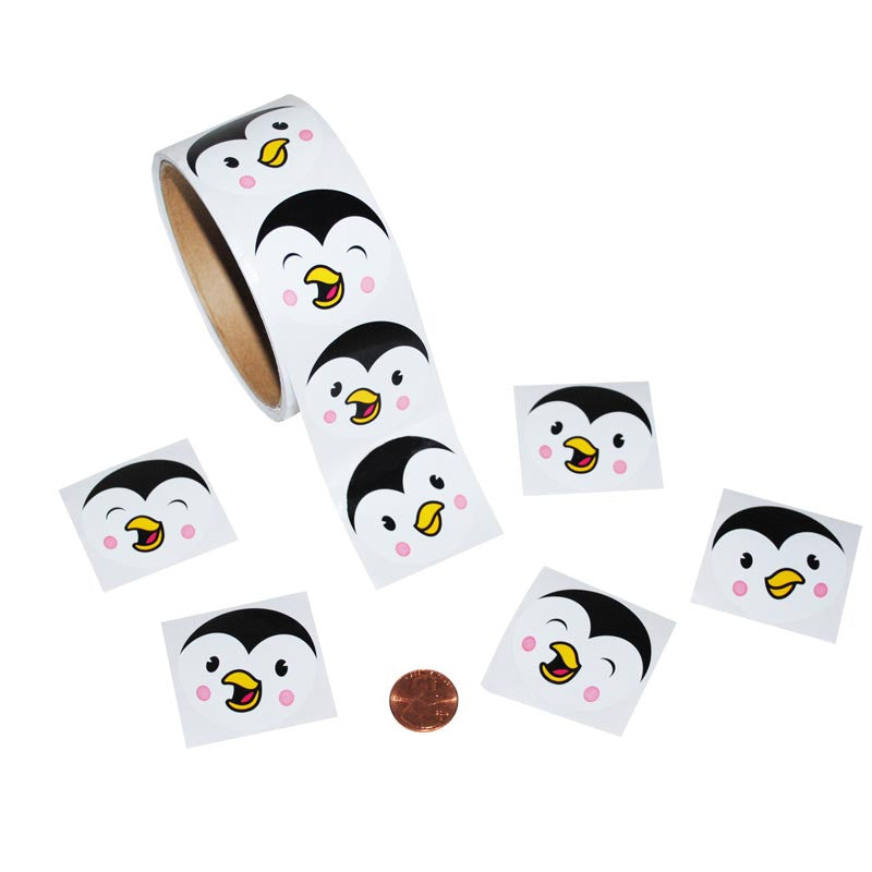 Penguin Face Sticker Roll