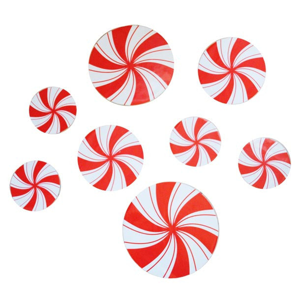 Christmas Candy Peppermint Floor Clings or Decals