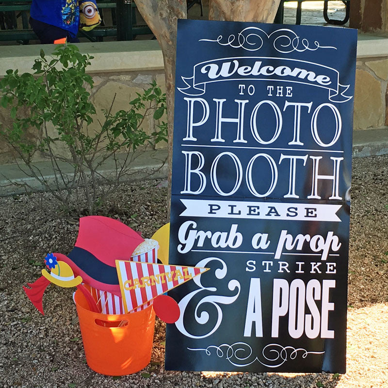 photo booth prop sign