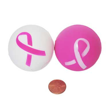 pink ribbon stress balls 