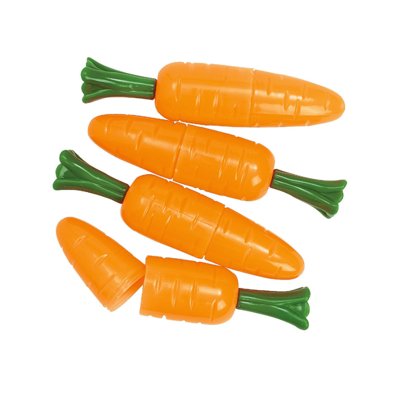 plastic carrot shaped easter eggs bulk