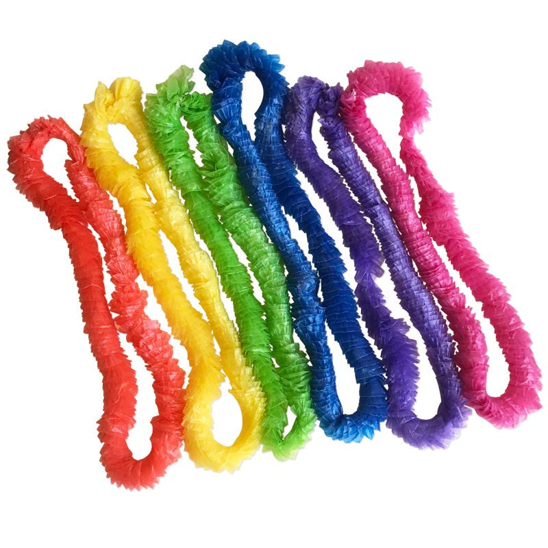 Plastic Bright Leis Wholesale