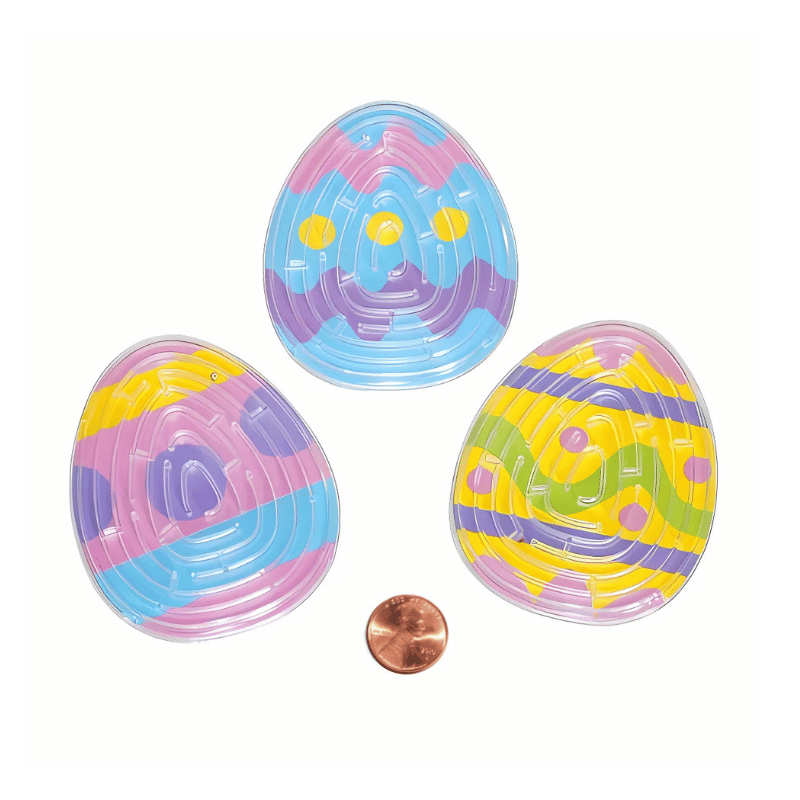 plastic decorated easter egg maze