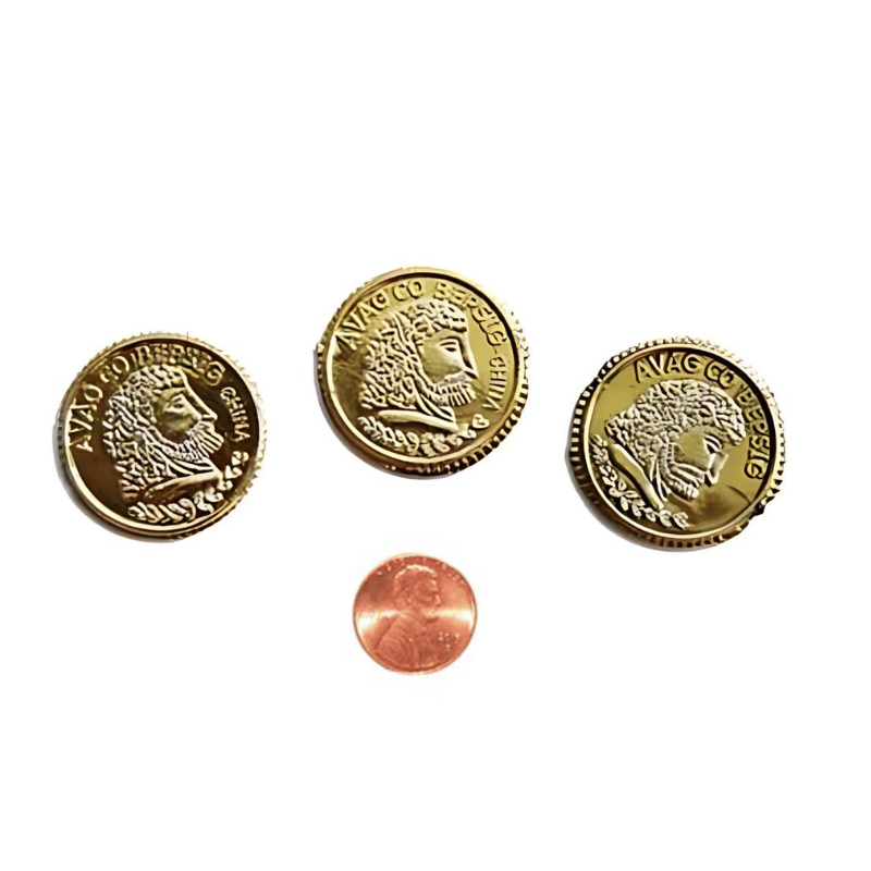 plastic pirate coins