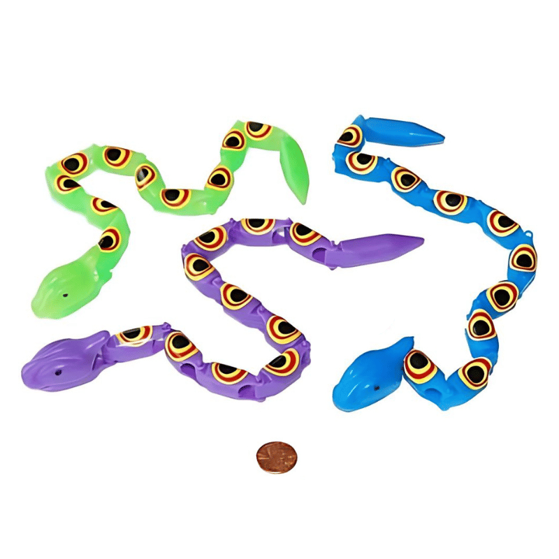 plastic wiggly snakes