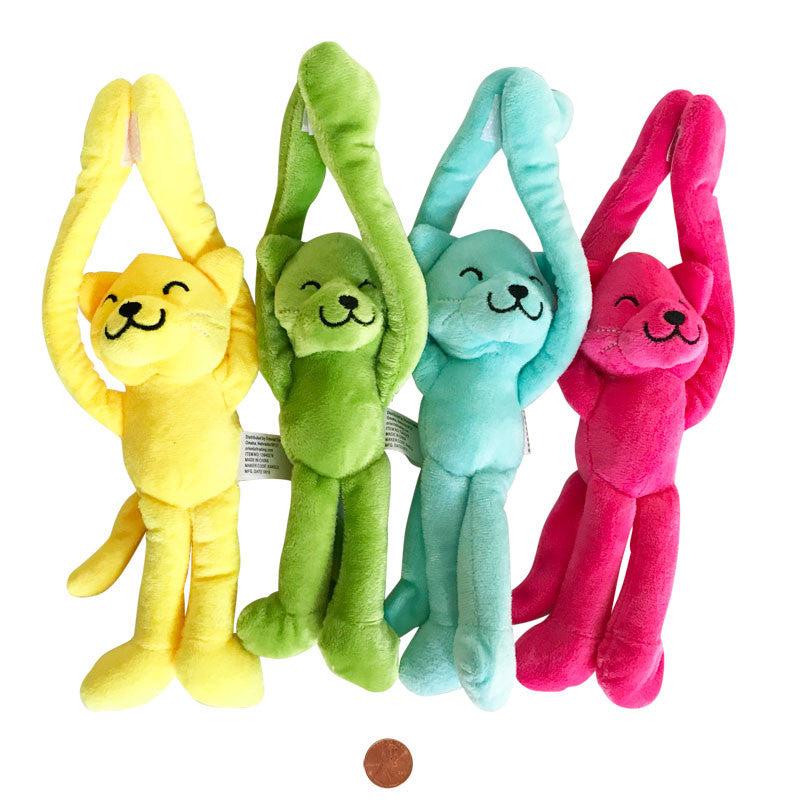 Plush Cats - long armed hanging cats with velcro paws