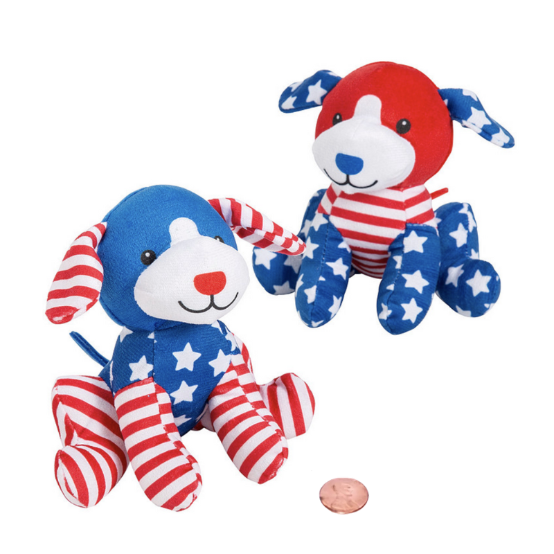 plush puppy dogs patriotic