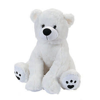 Thumbnail for Plush White Polar Bear Stuffed Animal Toy