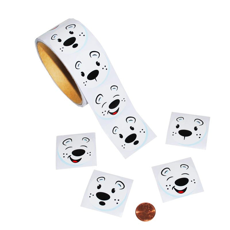 Polar Bear Face Sticker Roll