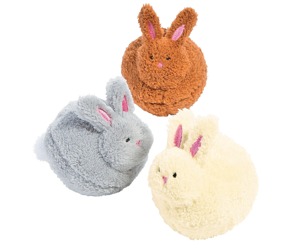 Pom Pom Plush 4 Inch Bunnies - Wholesale