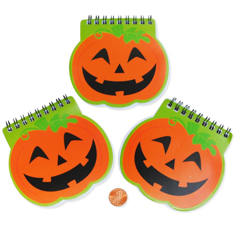 Mini Pumpkin Spiral Notepads 