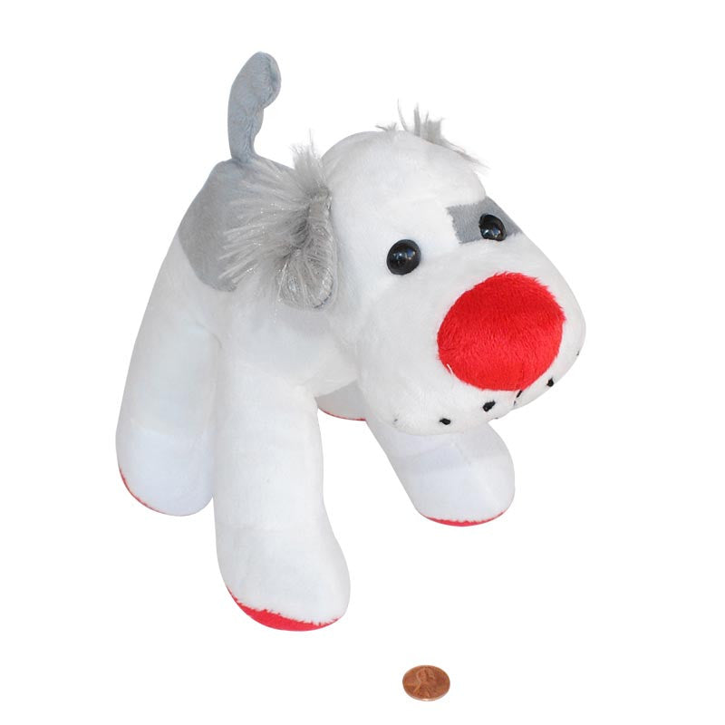 Red Nose Stuffed Animal Dog 