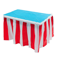 Thumbnail for red white tablecloth skirt