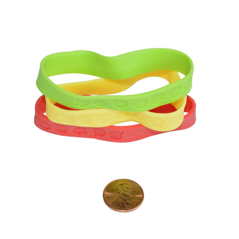 Rubber Apple Bracelets