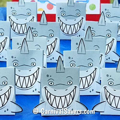 shark bank carnival game with boxes