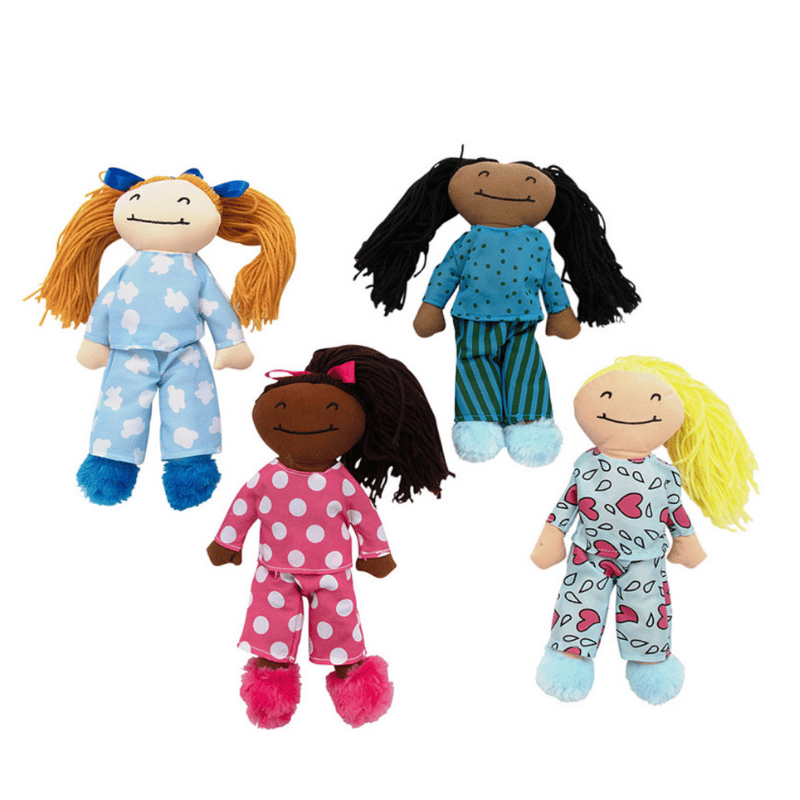 sleep over rag dolls